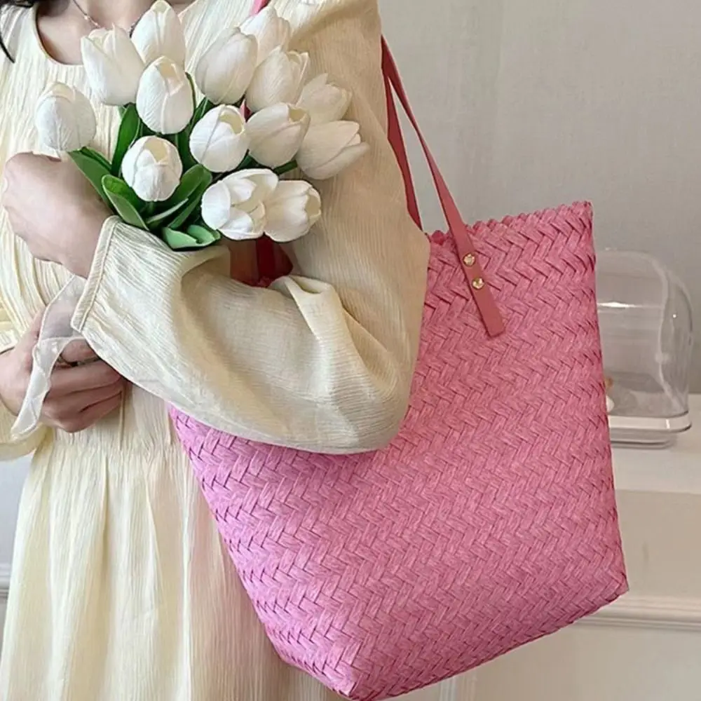 Casual Shoulder Bag Weave Bag Handbag Tote Bag Vegetable Basket Bag Shopping Bag Bohemian Style Streetwear
Casual Shoulder Bag Weave Bag Handbag Tote Bag Vegetable Basket Bag Shopping Bag Bohemian Style Streetwear