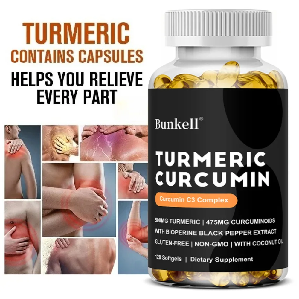 Premium Turmeric Curcumin Capsules, Support Potent Anti-Inflammatory & Joint Pain Relief, Boosts Immunity
Premium Turmeric Curcumin Capsules, Support Potent Anti-Inflammatory & Joint Pain Relief, Boosts Immunity