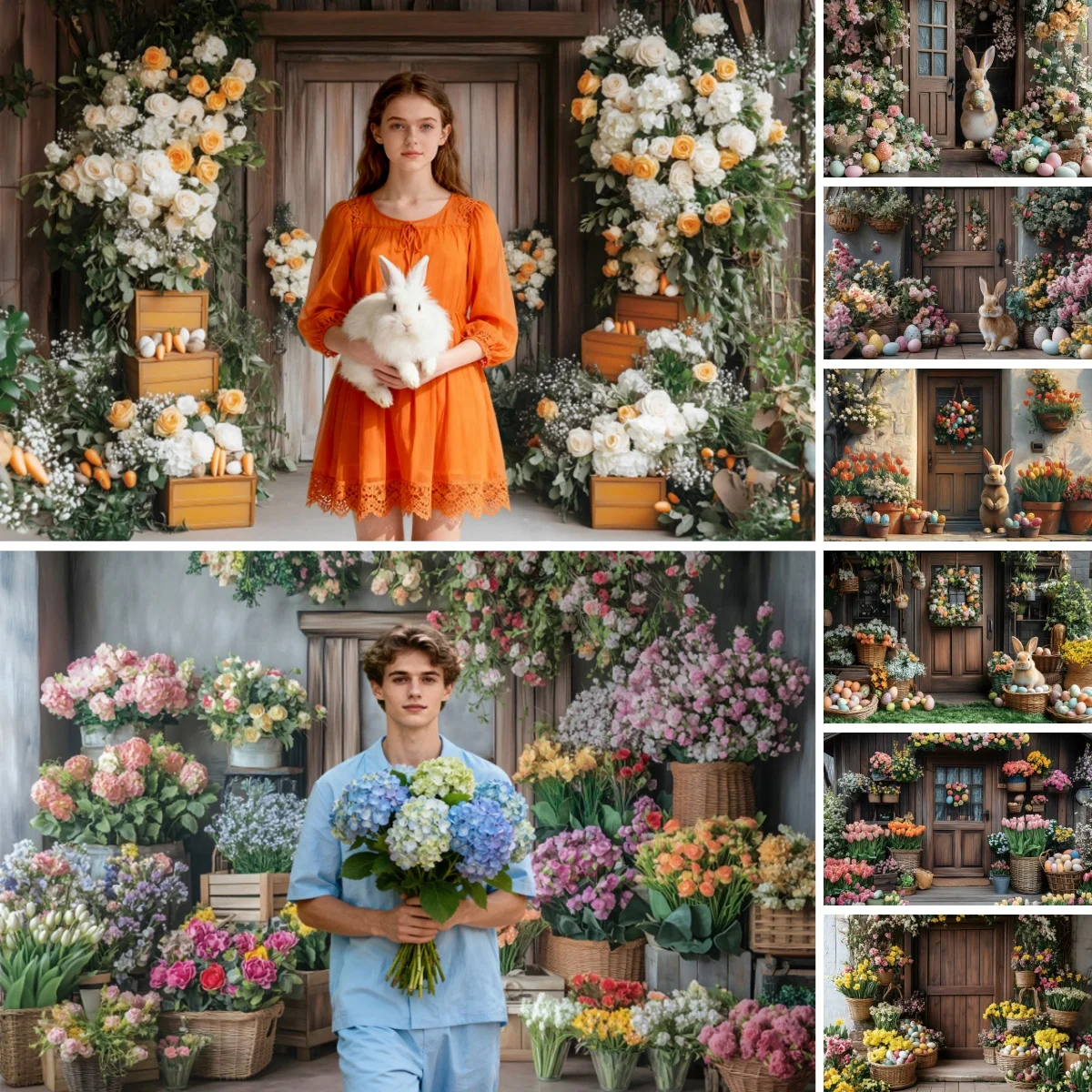 Фон для фотосъемки с Пасхой, серый деревянный дверной фон с кроликами, яйцами, цветами для мальчиков и девочек, весенний декор для вечеринки, портретный фотофон
Фон для фотосъемки с Пасхой, серый деревянный дверной фон с кроликами, яйцами, цветами для мальчиков и девочек, весенний декор для вечеринки, портретный фотофон