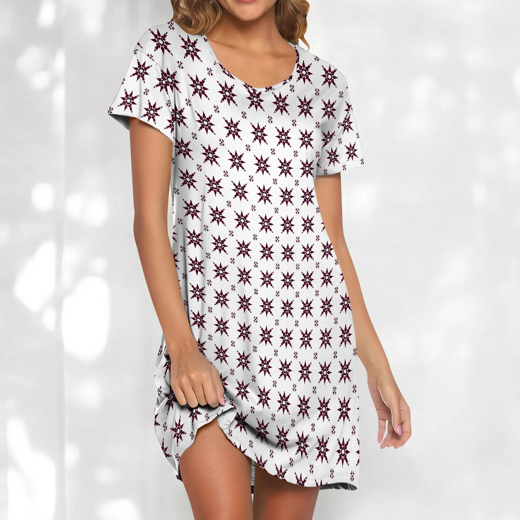 Afro Star Symbol Dress S-3XL Burgundy Print on White for Juneteenth or Cultural Celebration
Afro Star Symbol Dress S-3XL Burgundy Print on White for Juneteenth or Cultural Celebration