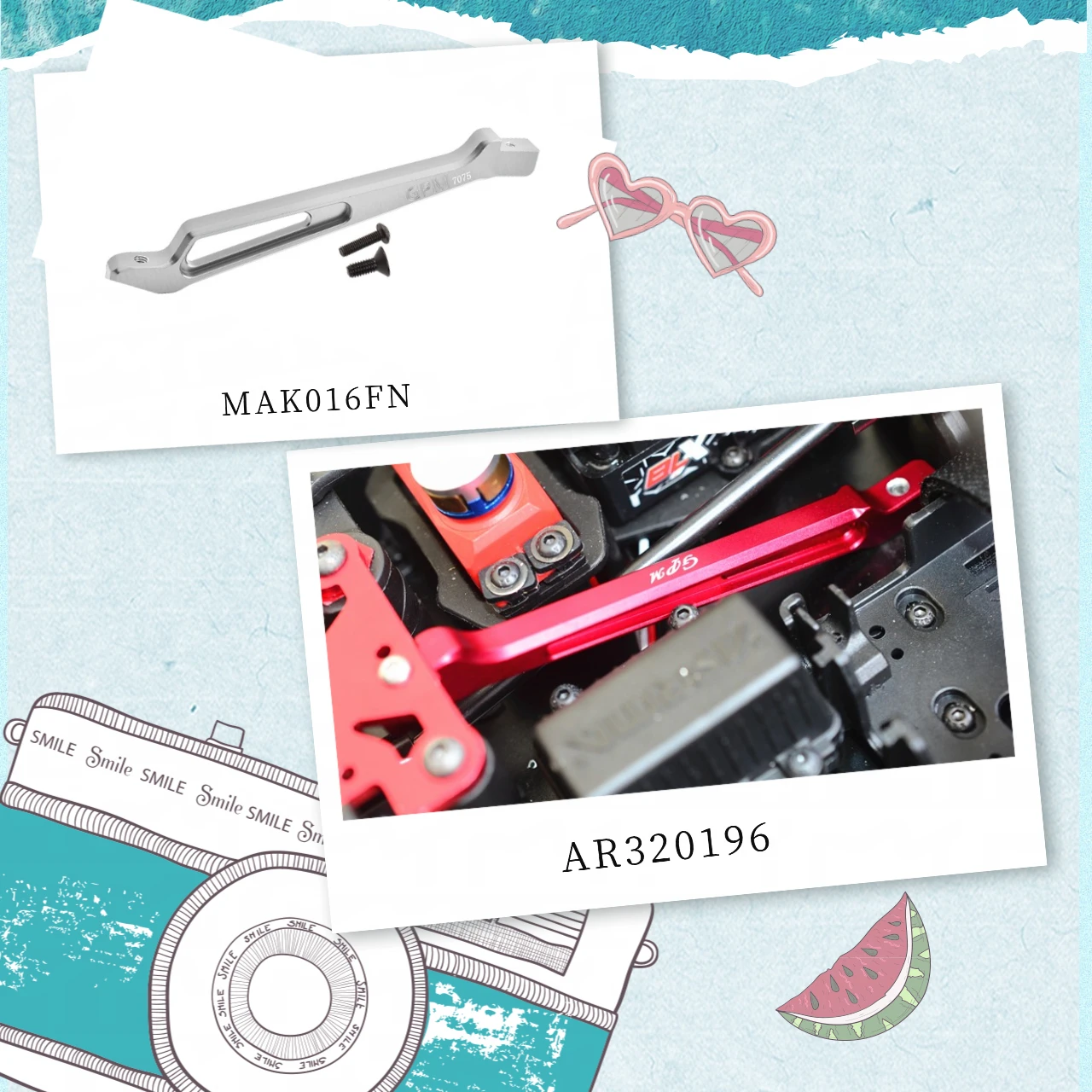 7075 Front Steering Support Mount For ARRMA Kraton Typhon Senton Outcast 8S
7075 Front Steering Support Mount For ARRMA Kraton Typhon Senton Outcast 8S