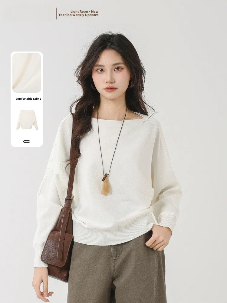 Loose Fit Versatile Knitwear Sweater Spring 2026 New Design Memory's Starting Point Ele Sle Long Sve round Ne Top
Loose Fit Versatile Knitwear Sweater Spring 2026 New Design Memory's Starting Point Ele Sle Long Sve round Ne Top