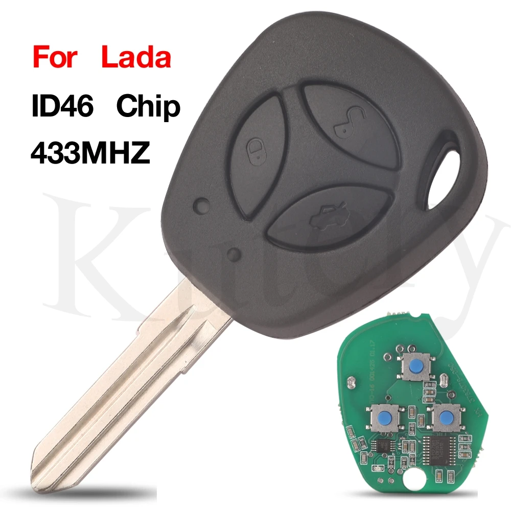 jingyuqin 3 Buttons 433MHZ ID46 Chip Smart Remote Car Key Fob For Lada Granta Priora Vesta X-Ray XRay Sedan Sport Kalina
jingyuqin 3 Buttons 433MHZ ID46 Chip Smart Remote Car Key Fob For Lada Granta Priora Vesta X-Ray XRay Sedan Sport Kalina