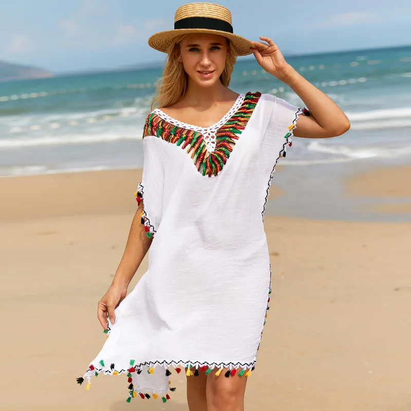 New Summer American Spice Beach Sunscreen Cover-up Large Size Sexy Casual Bikini Swimsuit Women's Clothing
New Summer American Spice Beach Sunscreen Cover-up Large Size Sexy Casual Bikini Swimsuit Women's Clothing