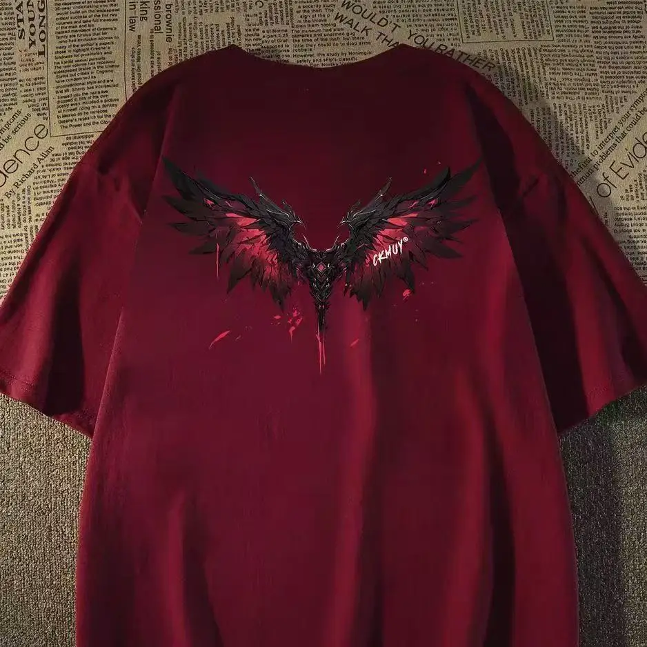 The Angel Unfolded Wings T Shirt Men Women Graphic Tee Clothes Summer Cotton Short Sleeve T Shirt Vintage O-Neck T-Shirt Couple
The Angel Unfolded Wings T Shirt Men Women Graphic Tee Clothes Summer Cotton Short Sleeve T Shirt Vintage O-Neck T-Shirt Couple