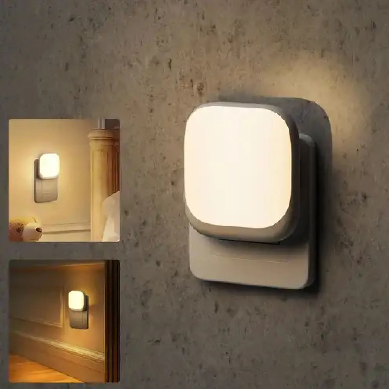 Auto Dusk-to-Dawn Plug-in Night Lights - Dual-Head Light Sensor Wall Lights, Soft Glow For Hallway/Bedroom/Nursery
Auto Dusk-to-Dawn Plug-in Night Lights - Dual-Head Light Sensor Wall Lights, Soft Glow For Hallway/Bedroom/Nursery