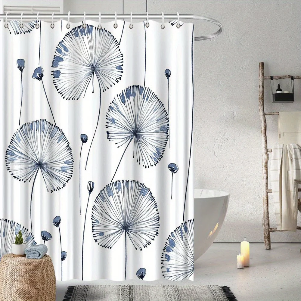 Dandelion Seeds Shower Curtain, Minimalist Blue Design on White, Fade-Resistant Polyester, Perfect Bathroom Decor
Dandelion Seeds Shower Curtain, Minimalist Blue Design on White, Fade-Resistant Polyester, Perfect Bathroom Decor