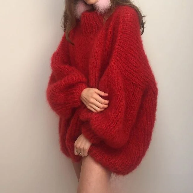 Hand Knitted Lantern Sve Sweater Women Autumn Winter New Sle Pure Camere Ele Loose Fit Overhead Knitted Sweater
Hand Knitted Lantern Sve Sweater Women Autumn Winter New Sle Pure Camere Ele Loose Fit Overhead Knitted Sweater