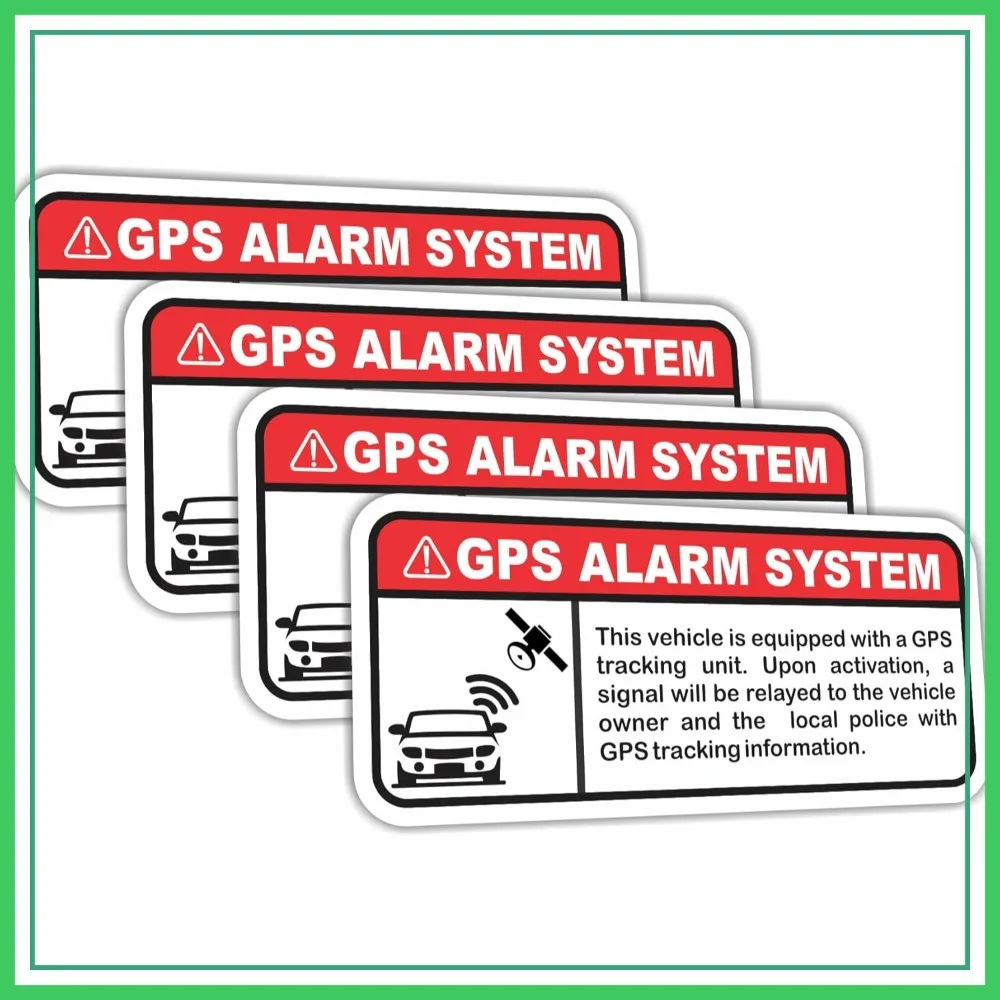 4 Pcs GPS Alarm System Warning Stickers, Anti-Theft Car Motorcycle Vehicle Security Decals
4 Pcs GPS Alarm System Warning Stickers, Anti-Theft Car Motorcycle Vehicle Security Decals