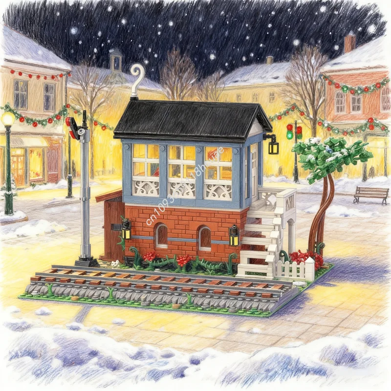 1147pcs MOC Signal Box Studschester Train Model Building Blocks Architecture Christmas Gift Toys DIY Creative Idea Brick
1147pcs MOC Signal Box Studschester Train Model Building Blocks Architecture Christmas Gift Toys DIY Creative Idea Brick