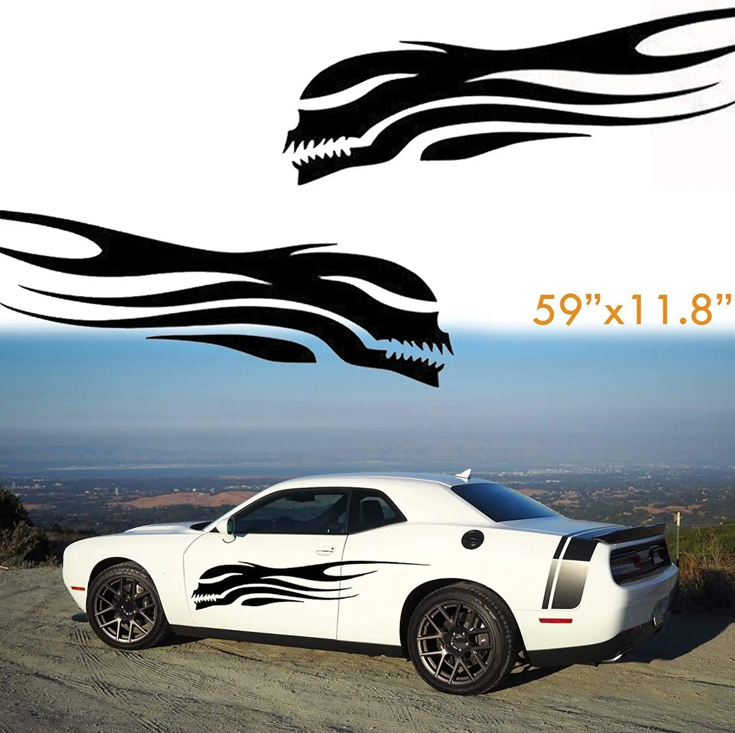 Xotic Tech 2 Pieces Car Side Body Doors Custom Big Skull Vinyl Sticker Decals Universal Fit (Black)
Xotic Tech 2 Pieces Car Side Body Doors Custom Big Skull Vinyl Sticker Decals Universal Fit (Black)