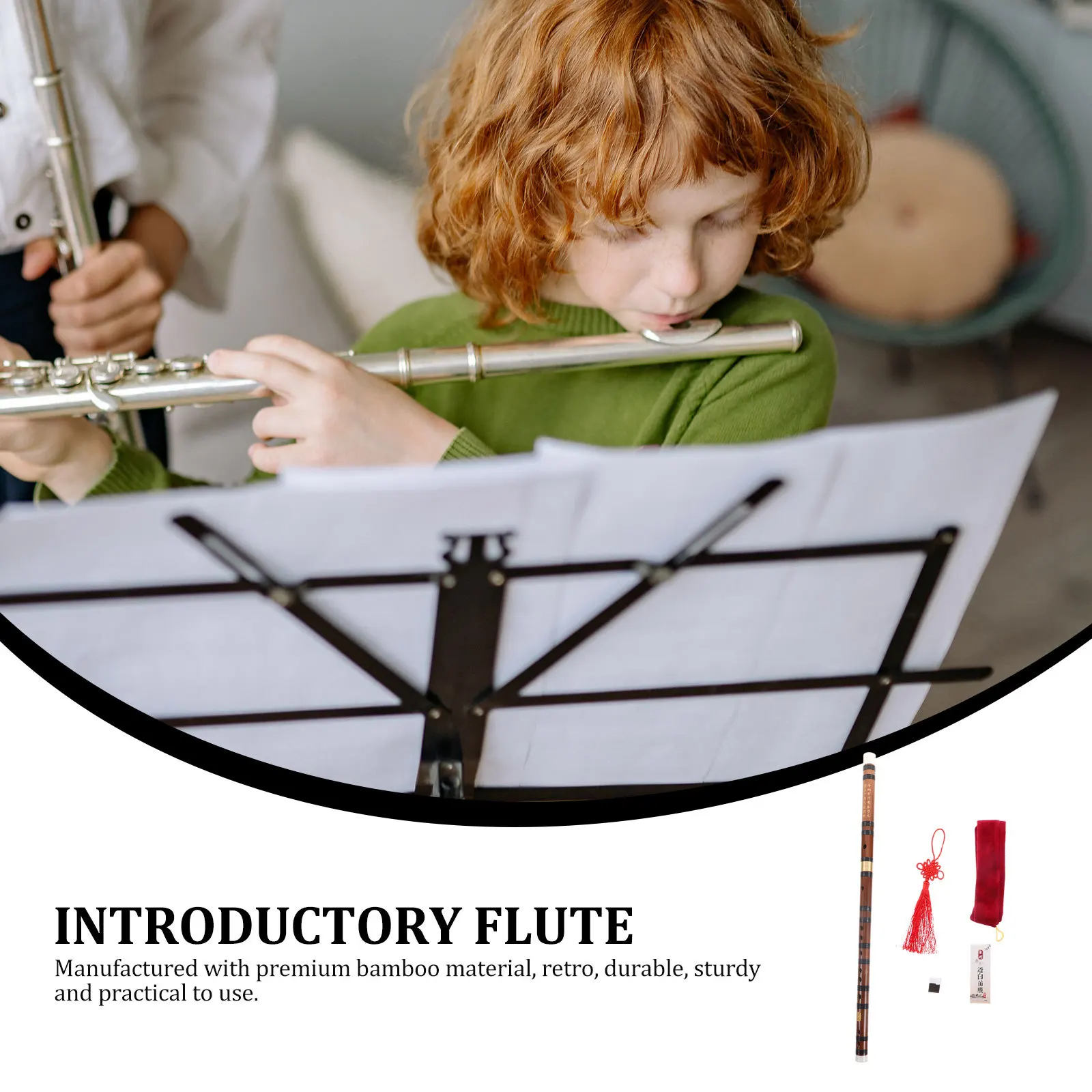 Portable Bamboo Flute for Beginners D Tone Retro Style Lightweight Durable Easy to Play Musical Instrument Introductory Flute
Portable Bamboo Flute for Beginners D Tone Retro Style Lightweight Durable Easy to Play Musical Instrument Introductory Flute