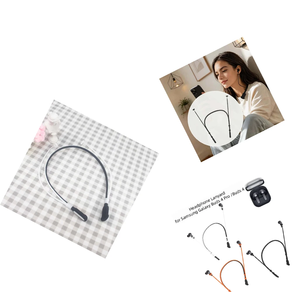 Anti-Lost Strap for Samsung Galaxy Buds 4 Pro /Buds 4 Headphone Holder Rope Sweat-ptoof Earphone Neck Strap Sports Lanyard
Anti-Lost Strap for Samsung Galaxy Buds 4 Pro /Buds 4 Headphone Holder Rope Sweat-ptoof Earphone Neck Strap Sports Lanyard