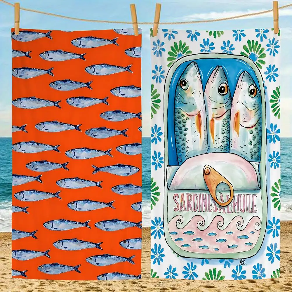 Colorful Sardine Lobster Fish Ocean Animal Big Microfiber Beach Towels Quick Dry Towel Sand Beach Towels Pool Towel For Yoga
Colorful Sardine Lobster Fish Ocean Animal Big Microfiber Beach Towels Quick Dry Towel Sand Beach Towels Pool Towel For Yoga