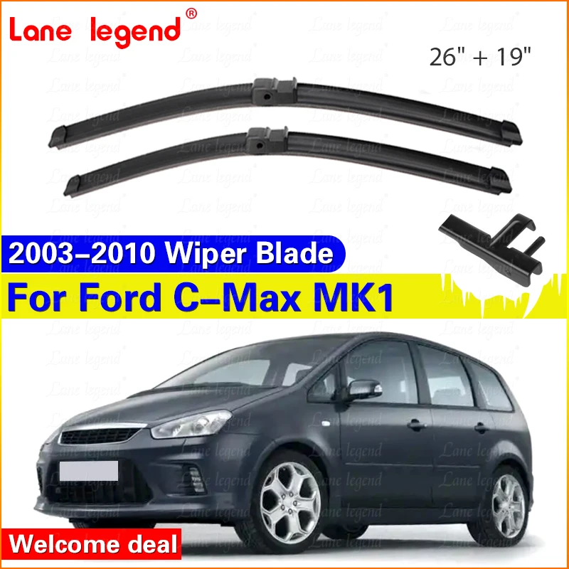 2Pcs Windshield Windscreen Wiper Blades For Ford C-Max MK1 2003 - 2010 2009 2008 2007 2006 2005 2004 Front Window Wiper 26"+19"
2Pcs Windshield Windscreen Wiper Blades For Ford C-Max MK1 2003 - 2010 2009 2008 2007 2006 2005 2004 Front Window Wiper 26"+19"
