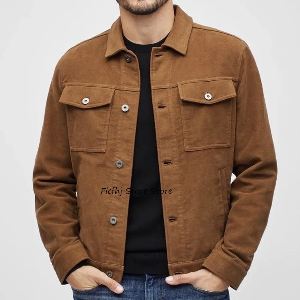 Suede Fabric Suit Jackets for Man Jackets High Quality Casual and Stylish Men's Social Coat Single-breasted Lapel Fashion Suits
Suede Fabric Suit Jackets for Man Jackets High Quality Casual and Stylish Men's Social Coat Single-breasted Lapel Fashion Suits