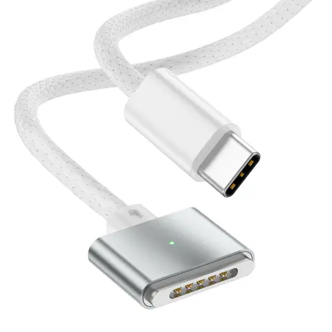 USB Typ C für Magsafe 3 Magnetisches Ladekabel Laptop-Ladekabel Konverter 2 m für MacBook Air/Pro A2442 A2485