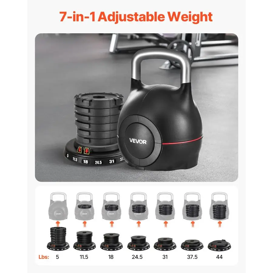 Kettlebell, Adjustable Kettlebell with 7 Weight Levels, DieCast Aluminum and ABS Material, for Grip Strength Traini Customizable
Kettlebell, Adjustable Kettlebell with 7 Weight Levels, DieCast Aluminum and ABS Material, for Grip Strength Traini Customizable