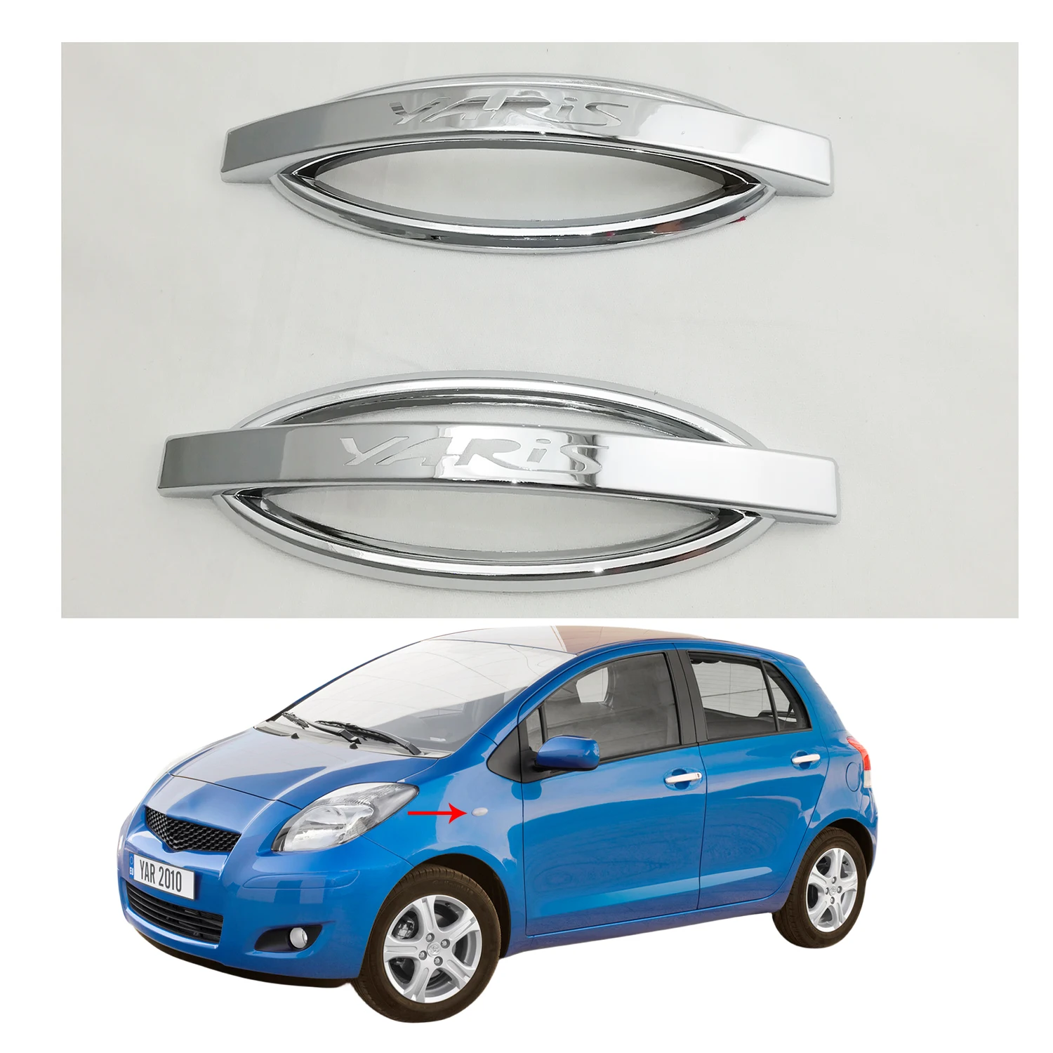 Car ABS Chrome Accessories Plated Turn Signal Side Lamp Cover Trim Paste Style For Toyota Yaris Vitz 2005 2006 2008 2009 2010
Car ABS Chrome Accessories Plated Turn Signal Side Lamp Cover Trim Paste Style For Toyota Yaris Vitz 2005 2006 2008 2009 2010