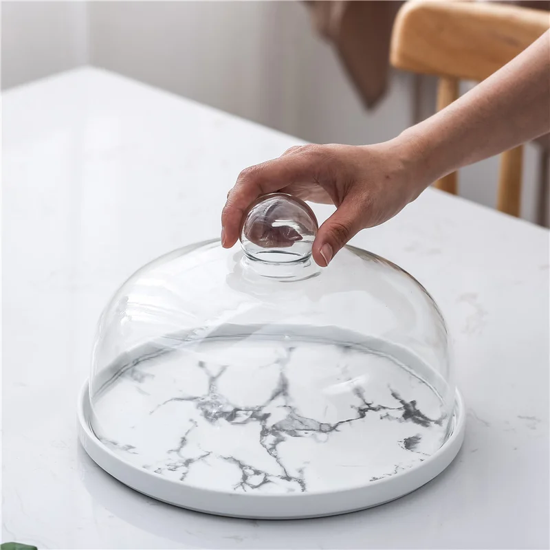 Imitation Marble Ceramics Cake Tray Glass Cover Dessert Display Stand Fondant Decorating Tools
Imitation Marble Ceramics Cake Tray Glass Cover Dessert Display Stand Fondant Decorating Tools