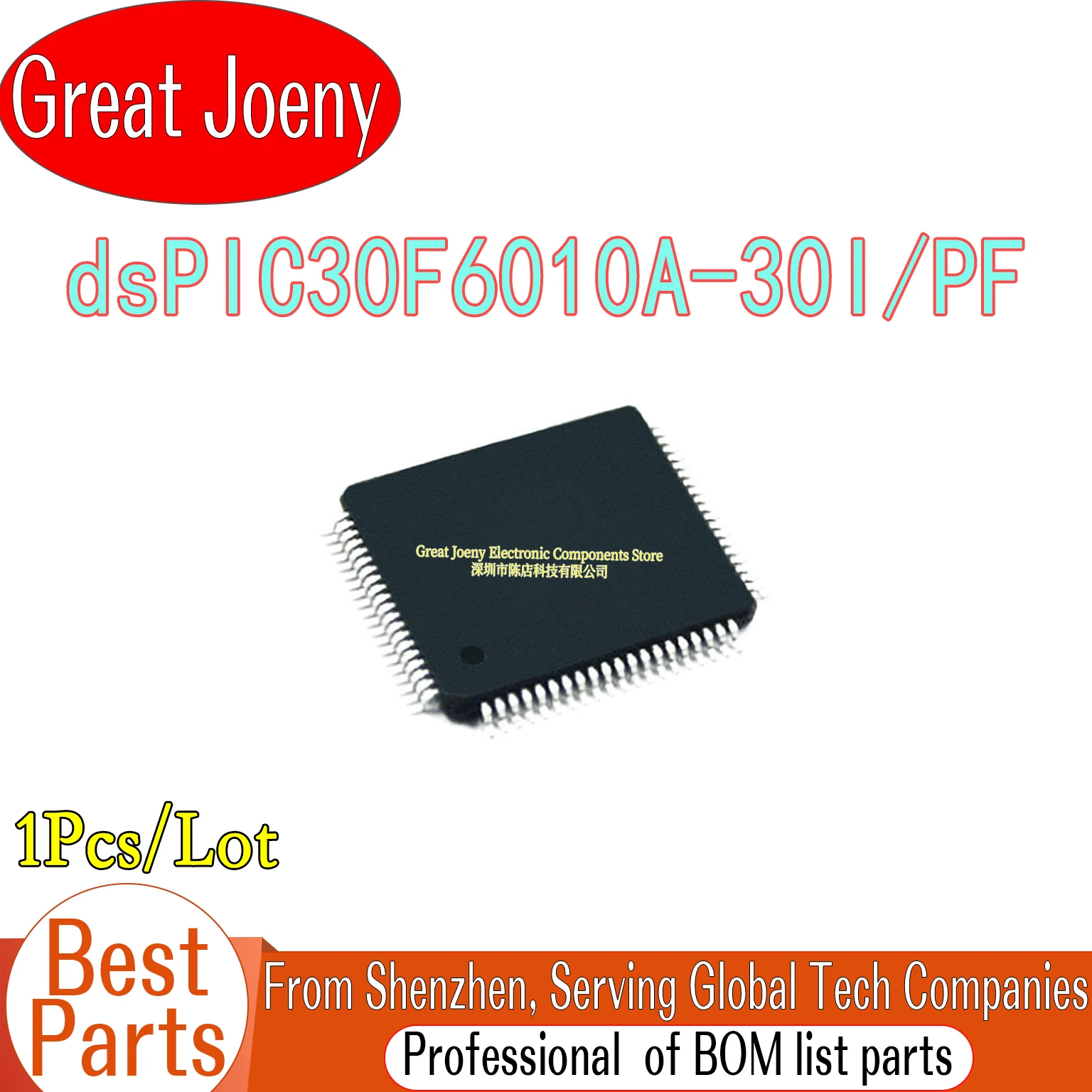 100% New Original dsPIC30F6010A dsPIC30F6010A-30I/PF dsPIC30F6010 IC MCU Chipset TQFP-80
100% New Original dsPIC30F6010A dsPIC30F6010A-30I/PF dsPIC30F6010 IC MCU Chipset TQFP-80