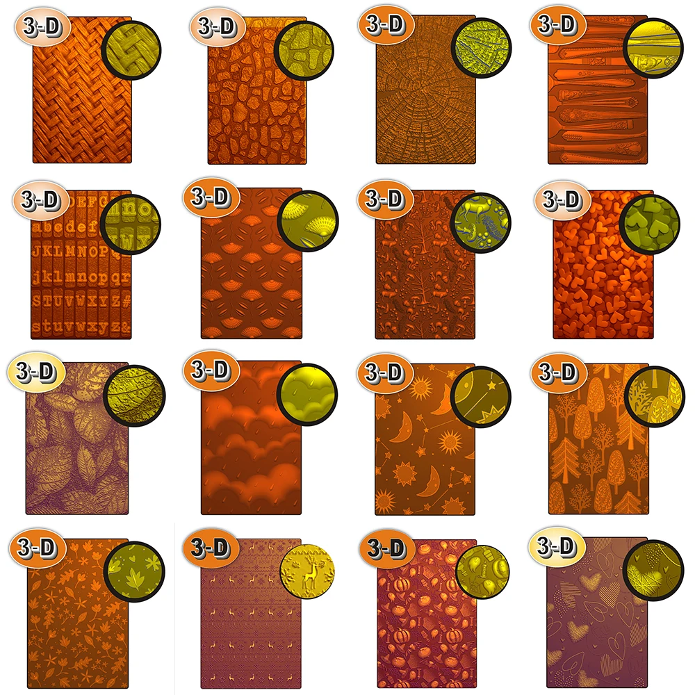 3D Embossing Folder Forest Floral Leaves Woodland Texture Patter Halloween Element Folder for DIY Book Cover Making 16*11.5cm
3D Embossing Folder Forest Floral Leaves Woodland Texture Patter Halloween Element Folder for DIY Book Cover Making 16*11.5cm