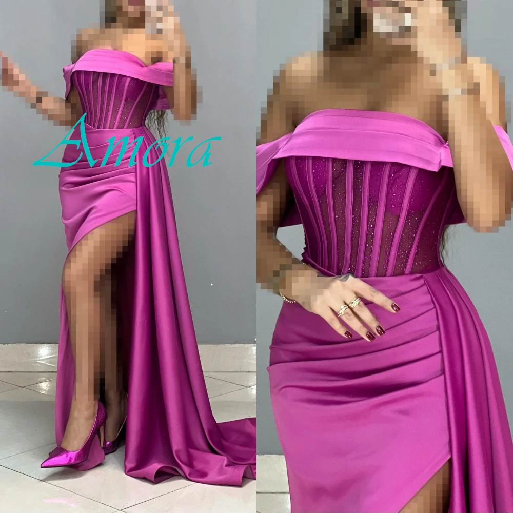 Customized Sexy Off the Shoulder Sleeveless Evening Dress High Quality Satin Prom Dresses Delicate Party Gowns For Woman
Customized Sexy Off the Shoulder Sleeveless Evening Dress High Quality Satin Prom Dresses Delicate Party Gowns For Woman