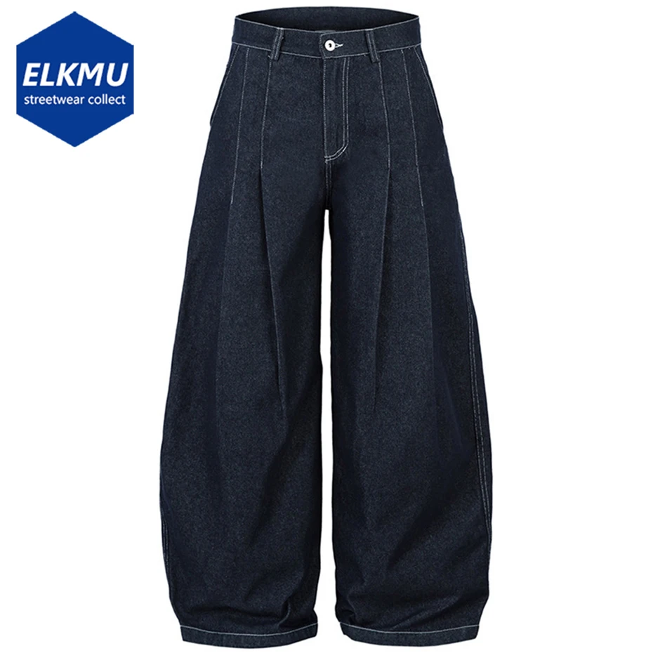 Pleated Baggy Jeans Men Loose Wide Leg Jeans Trousers Streetwear Harajuku Hip Hop Jeans Denim Pants
Pleated Baggy Jeans Men Loose Wide Leg Jeans Trousers Streetwear Harajuku Hip Hop Jeans Denim Pants
