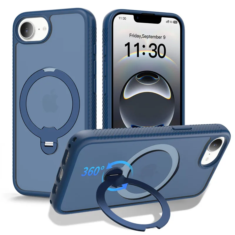 For iPhone 17E ,16E Magnetic Case ELVEV Matte Translucent Hard PC Rotating Bracket Phone Cover
For iPhone 17E ,16E Magnetic Case ELVEV Matte Translucent Hard PC Rotating Bracket Phone Cover