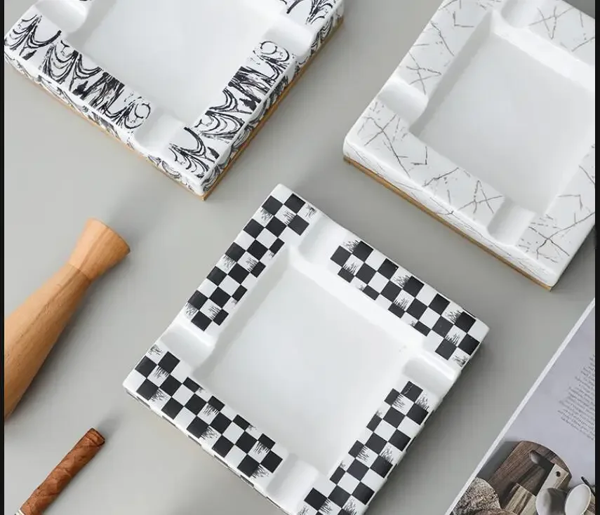 Креативная большая квадратная керамическая пепельница для гостиной, бытовая пепельница для сигар большой емкости, украшение дома, подарок для парня, новинка
Креативная большая квадратная керамическая пепельница для гостиной, бытовая пепельница для сигар большой емкости, украшение дома, подарок для парня, новинка