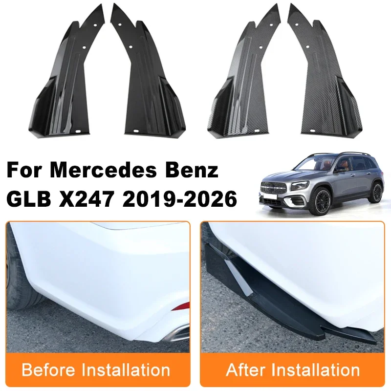 Car Rear Bumper Spoiler Lip Diffuser Side Skirt Splitter Wrap Angle Anti-Crash For Mercedes Benz GLB X247 2019-2026 2020 2021
Car Rear Bumper Spoiler Lip Diffuser Side Skirt Splitter Wrap Angle Anti-Crash For Mercedes Benz GLB X247 2019-2026 2020 2021