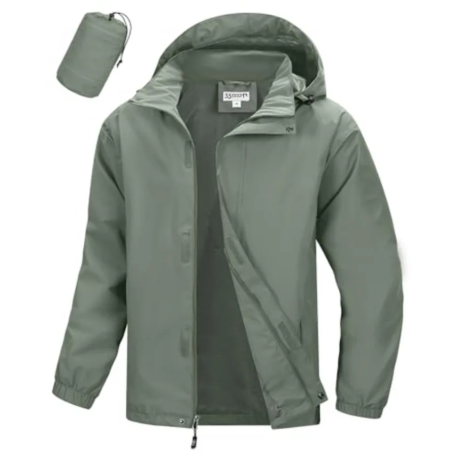 33, 000Feet Men's Packable Rain Jacket Waterproof Lightweight Raincoat Rain Shell with Hood for Outdoor Hiking Golf Travel
33, 000Feet Men's Packable Rain Jacket Waterproof Lightweight Raincoat Rain Shell with Hood for Outdoor Hiking Golf Travel