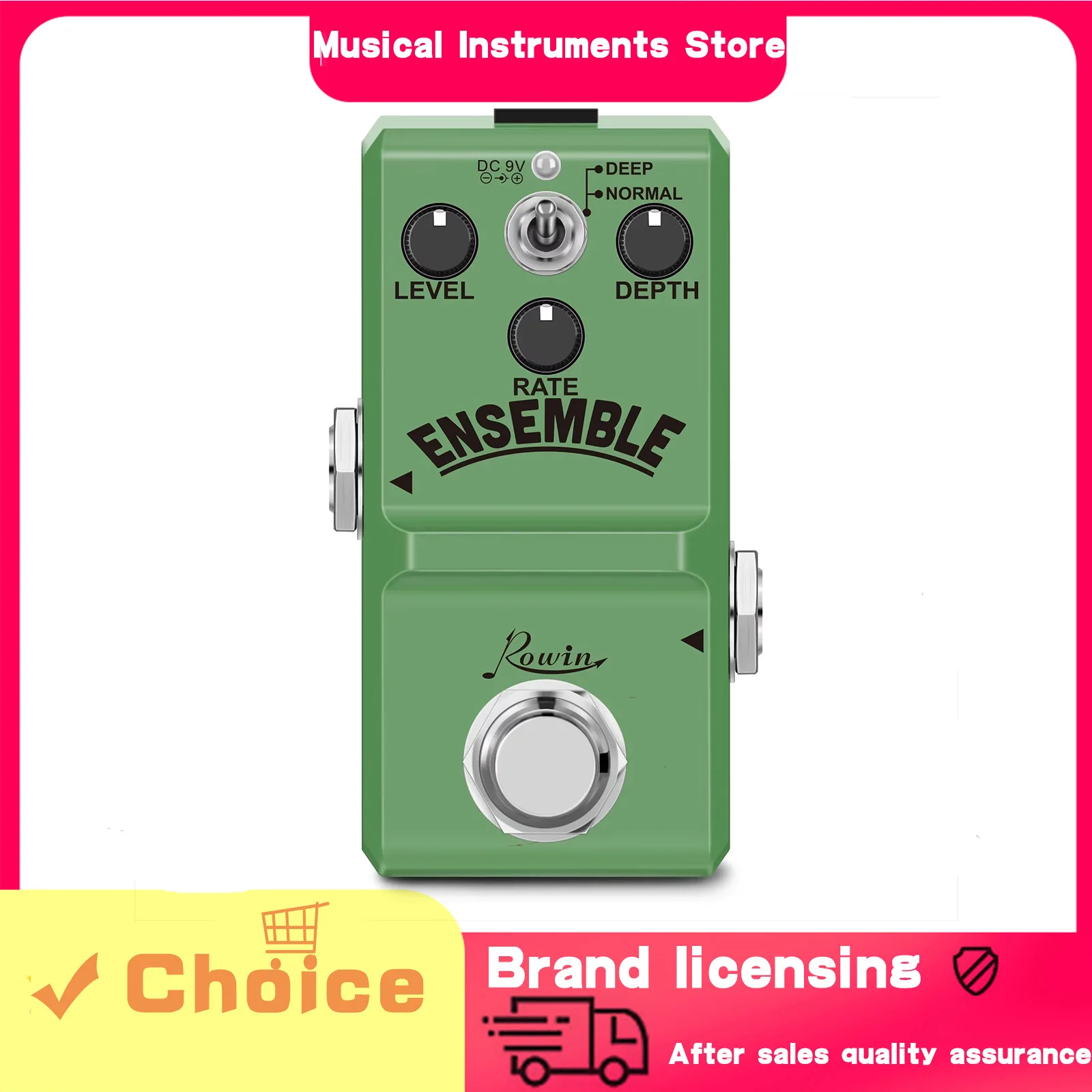 ROWIN Guitar Effect Pedal Ensemble Ensemble Chorus Effects True Bypass Chorus Pedal Electric Guitar Accessories&Parts
ROWIN Guitar Effect Pedal Ensemble Ensemble Chorus Effects True Bypass Chorus Pedal Electric Guitar Accessories&Parts