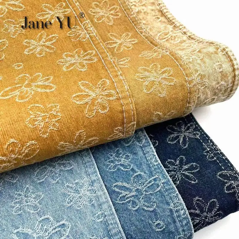 Straw Yellow Water Wash Jacquard Denim Clothing Fabric Manual Diy Thick Cloth
Straw Yellow Water Wash Jacquard Denim Clothing Fabric Manual Diy Thick Cloth