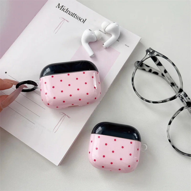 Kawaii Pink Black AirPods Pro 2 Case With Polka Dot Print For AirPods 4 3 2 1 Glossy Protective Cover
Kawaii Pink Black AirPods Pro 2 Case With Polka Dot Print For AirPods 4 3 2 1 Glossy Protective Cover