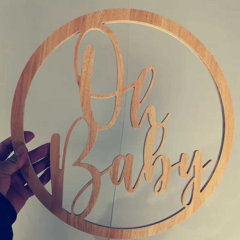 custom Oh baby wooden sign for baby shower decoration, wall hanging party supplies
custom Oh baby wooden sign for baby shower decoration, wall hanging party supplies