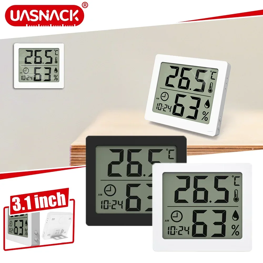 Multifunction Thermometer Hygrometer 3.2inch Large LCD Screen Electronic Accurate Automatic Temperature Humidity Monitor Clock
Multifunction Thermometer Hygrometer 3.2inch Large LCD Screen Electronic Accurate Automatic Temperature Humidity Monitor Clock