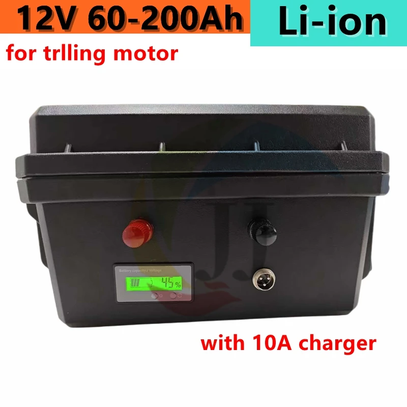 JJ 12V 100ah 200ah 60Ah 80Ah 120Ah 150ah 180ah Lithium Ion Battery for Trolling Motor Boat Propeller RV+Charger
JJ 12V 100ah 200ah 60Ah 80Ah 120Ah 150ah 180ah Lithium Ion Battery for Trolling Motor Boat Propeller RV+Charger
