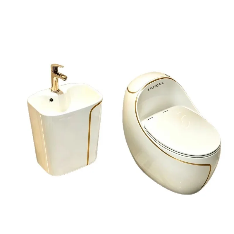 Household colored egg toilet ceramic siphon toilet light luxury wall-mounted sink combination bathroom light luxury bathroom
Household colored egg toilet ceramic siphon toilet light luxury wall-mounted sink combination bathroom light luxury bathroom