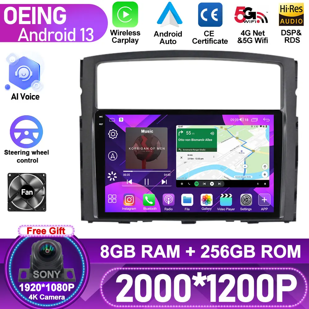 Android для Mitsubishi Pajero 4 V80 V90 2006-2014 2018 2020 4G Автомобильное Стерео Радио мультимедийный видеоплеер навигация GPS 2Din
Android для Mitsubishi Pajero 4 V80 V90 2006-2014 2018 2020 4G Автомобильное Стерео Радио мультимедийный видеоплеер навигация GPS 2Din