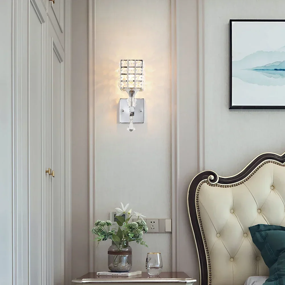 Modern LED Crystal Pendant Wall Lamp for Living Room Bedroom Bedside Indoor Lighting Fixture Elegant Decorative Light Luminaire
Modern LED Crystal Pendant Wall Lamp for Living Room Bedroom Bedside Indoor Lighting Fixture Elegant Decorative Light Luminaire