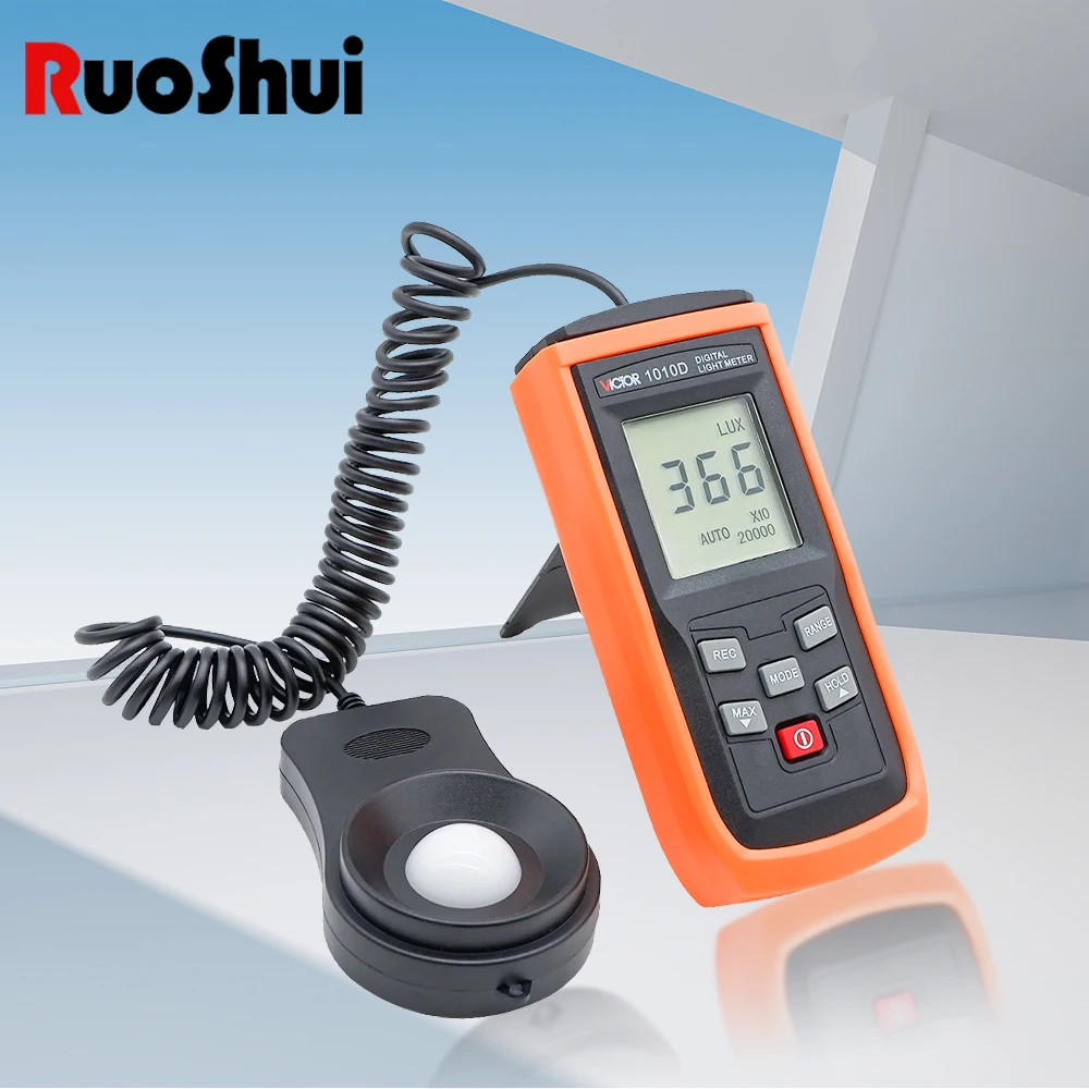 RuoShui Brand Digital Illuminance Light Meter 0-200,000 Measurement Range Lux Auto LCD Photometer Meter
RuoShui Brand Digital Illuminance Light Meter 0-200,000 Measurement Range Lux Auto LCD Photometer Meter