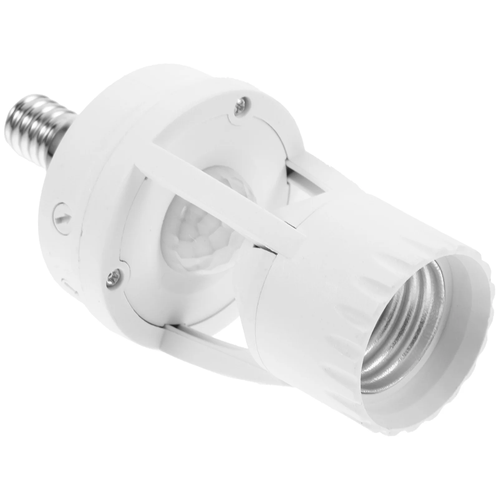 Motion Adapters E14 Induction Lamp Holder Human Body Sensing Light Bulb Socket Screw Port White PC
Motion Adapters E14 Induction Lamp Holder Human Body Sensing Light Bulb Socket Screw Port White PC