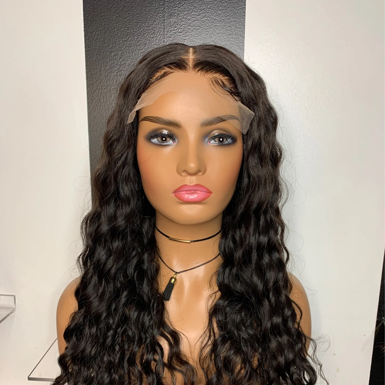 26Inch 180%Density Long Deep Wave Synthetic Lace Front Wig For Women With Baby Hair Heat Resistant Fiber Hair Daily Wear Wig
26Inch 180%Density Long Deep Wave Synthetic Lace Front Wig For Women With Baby Hair Heat Resistant Fiber Hair Daily Wear Wig