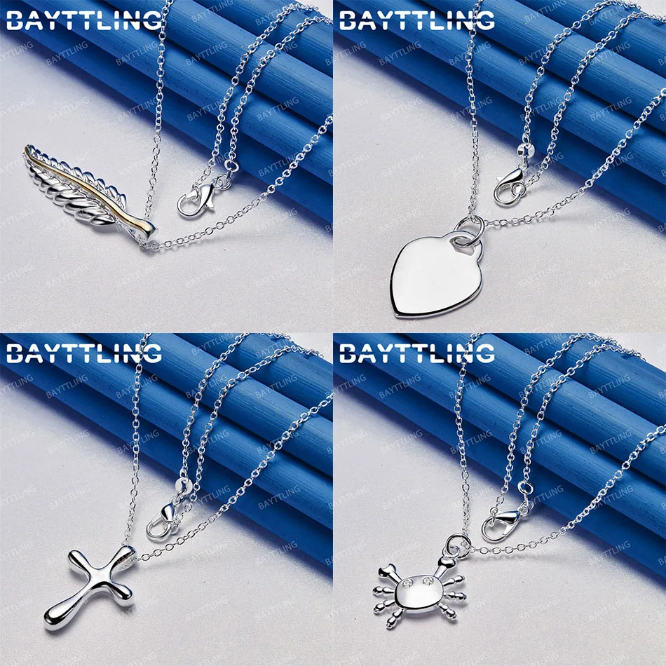 Simple 925 Sterling Silver 16-30 Inch Exquisite Cross Feather Pendant Necklace for Women Wedding Jewelry Accessories
Simple 925 Sterling Silver 16-30 Inch Exquisite Cross Feather Pendant Necklace for Women Wedding Jewelry Accessories