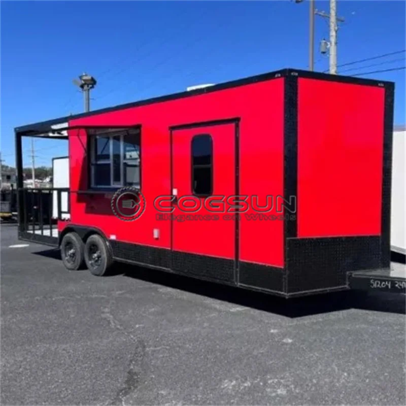 Mobile Bar Food Trailer with Fully Equipped Kitchen for Fast Food and BBQ Pizza
Mobile Bar Food Trailer with Fully Equipped Kitchen for Fast Food and BBQ Pizza