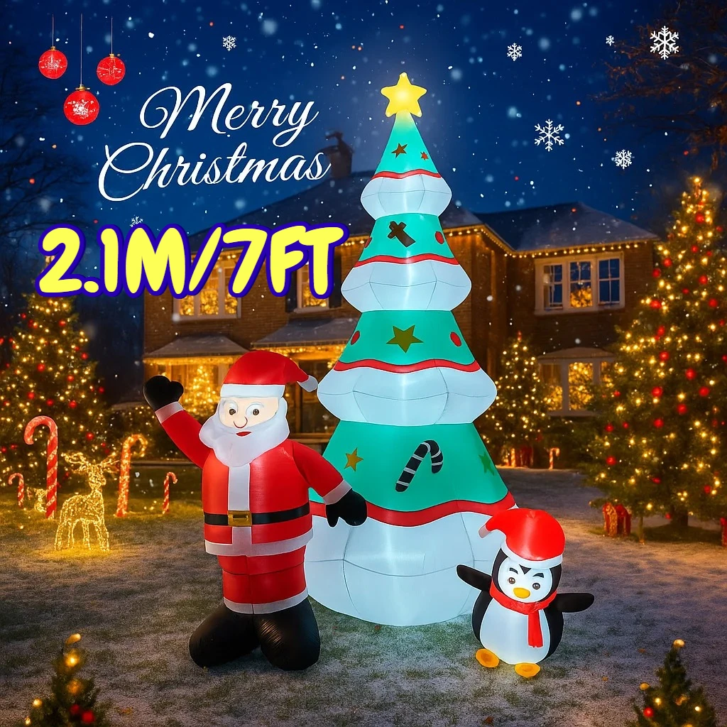 2,1 м/7 футов Санта-Клаус Пингвин надувные елочные украшения домашняя надувная игрушка со светодиодной подсветкой двор рождественские украшения Декор
2,1 м/7 футов Санта-Клаус Пингвин надувные елочные украшения домашняя надувная игрушка со светодиодной подсветкой двор рождественские украшения Декор