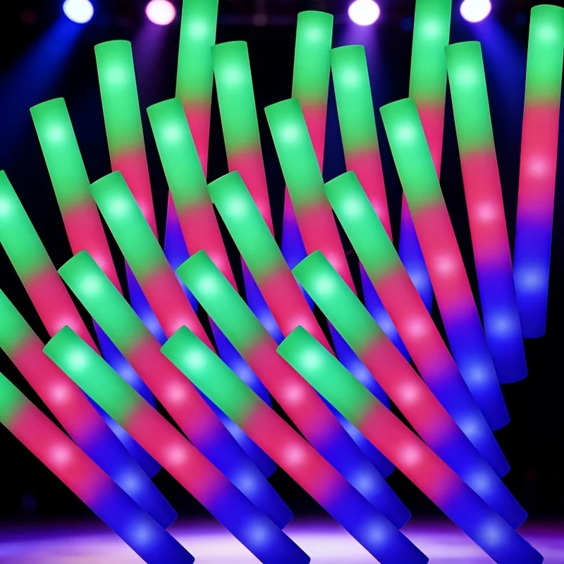 102 Foam Glow Sticks, Colorful Flashing Light Sticks For Party Decoration, Suitable For Christmas, Weddings, Birthday Concerts
102 Foam Glow Sticks, Colorful Flashing Light Sticks For Party Decoration, Suitable For Christmas, Weddings, Birthday Concerts