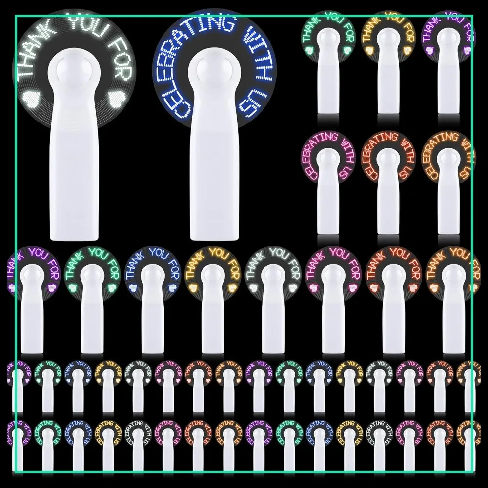 48 Pcs Mini Portable Handheld Fans Bulk for Guest LED Battery,Powered Small Personal Fans Summer Beach Wedding Baby Shower
48 Pcs Mini Portable Handheld Fans Bulk for Guest LED Battery,Powered Small Personal Fans Summer Beach Wedding Baby Shower