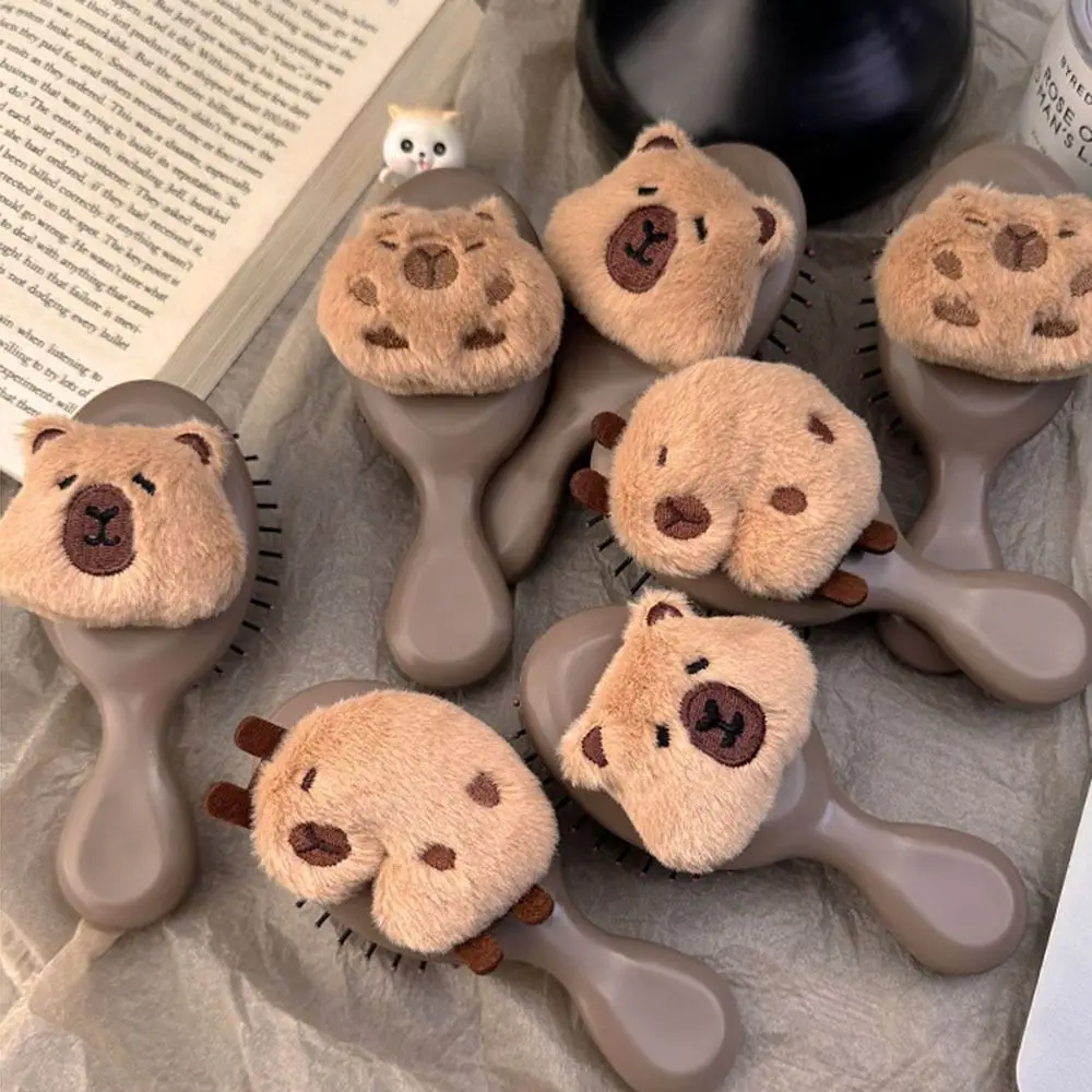 Simple Handle Cartoon Air Comb Anti Static Capybara Pocket Hair Brush Scalp Massage Girl Heart Capybara Comb Women
Simple Handle Cartoon Air Comb Anti Static Capybara Pocket Hair Brush Scalp Massage Girl Heart Capybara Comb Women